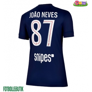 Paris Saint-Germain Joao Neves #87 Hemmatröja Kvinnor 2025-26 Kortärmad